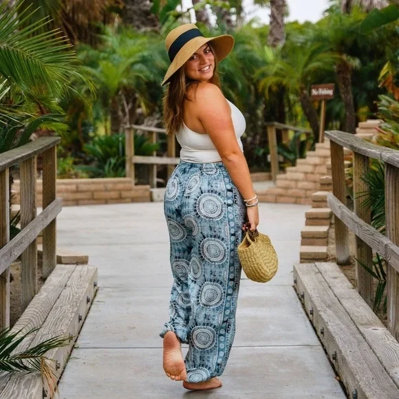 NWT Women's Santa Barbara Beach / Yoga / Harem Pants - Picture 4 of 5